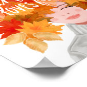 ジャストアガール秋水彩秋美しい ポスター (角)