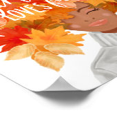 ジャストアガール秋水彩秋美しい ポスター (角)