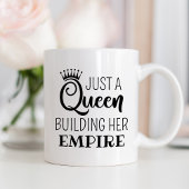 ジャストアクイーン建物ザエンパイアブラック引用文 コーヒーマグカップ