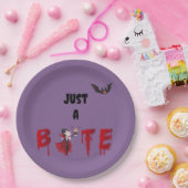 ジャストアバイトヴァンパイア紙ハロウィーンプレート ペーパープレート (パーティー)