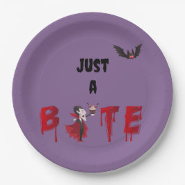 ジャストアバイトヴァンパイア紙ハロウィーンプレート ペーパープレート
