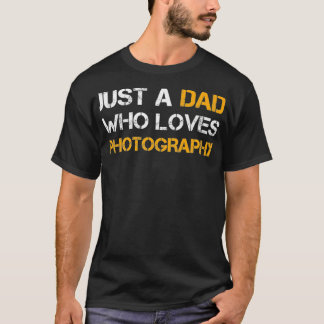 ジャストアパパ、写真パパおもしろいの父親 Tシャツ