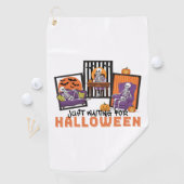 ジャストウェイティングハロウィーン秋ビベス ゴルフタオル (インサイチュ)