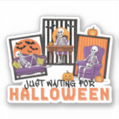 ジャストウェイティングハロウィーン秋ビベス シール (正面)