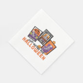 ジャストウェイティングハロウィーン秋ビベス スタンダードランチョンナプキン (角)