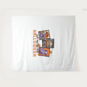 ジャストウェイティングハロウィーン秋ビベス タペストリー (正面(横))