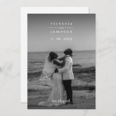 ジャストエルプモダンクラシックエレガント結婚式 招待状 (正面/裏面)