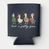 ジャストガチョウすてきクリスマスダックホリデークリスマス 缶クーラー (正面)