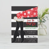 ジャストガールズクリスマスカクテルパーティの招待状 招待状 (スタンド正面)