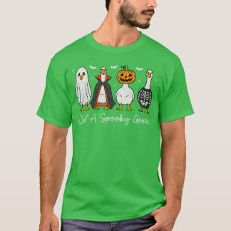 ジャストガ不気味ースウィッチカボチャ幽霊スケルトンH Tシャツ