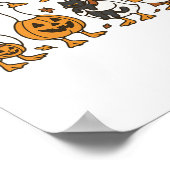 ジャストガ不気味ースハロウィーングースウィッチ幽霊Si ポスター (角)