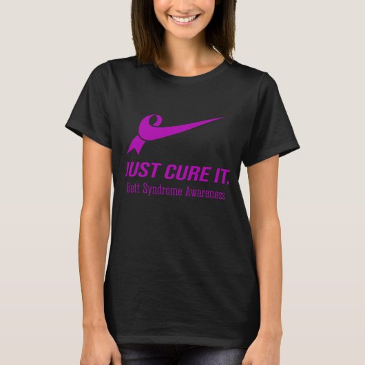 ジャストキュアItレット症候群認識度 Tシャツ (正面)