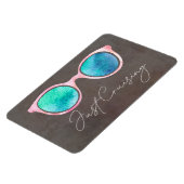 ジャストクライジングおもしろいキャビンのドアのステートルームクルージング マグネット (左側)