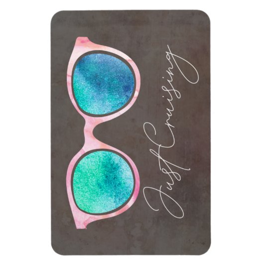 ジャストクライジングおもしろいキャビンのドアのステートルームクルージング マグネット (縦)