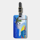 ジャストクルーシンバイザビーチ ラゲッジタグ (正面縦)