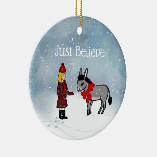 ジャストク信じリススホリデーオーナメント セラミックオーナメント (右)