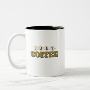 ジャストコーヒーミニマルタイポグラフィ ツートーンマグカップ