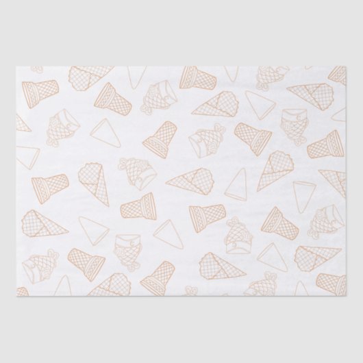 ジャストコーンオレンジティッシュペーパー 薄葉紙 (正面)