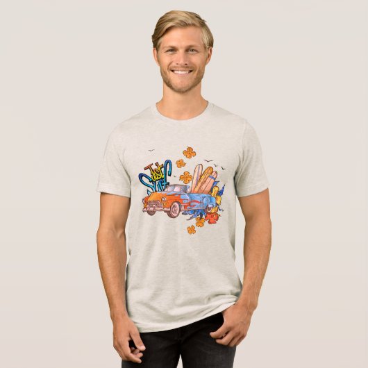 ジャストサーフ カジュアルTシャツ トライブレンドＴシャツ (正面全面)