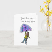 ジャストシーズカード、フォークアート水の色プリント カード (黄色い花)