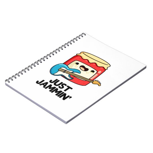 ジャストジャムミンかわいいロッカージャムパン ノートブック (左側)
