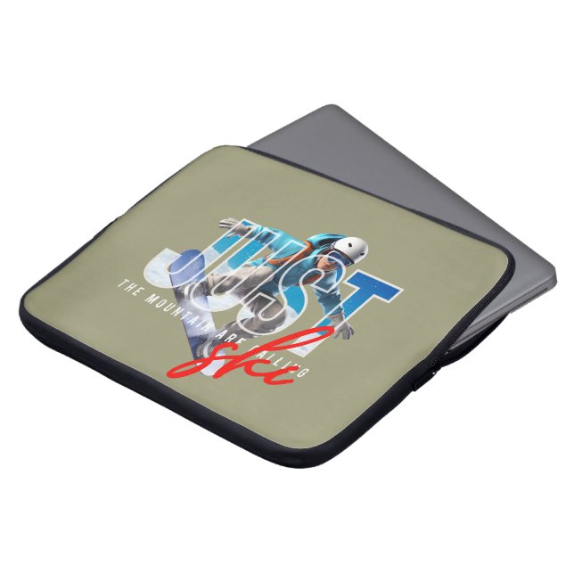 ジャストスキー | 15" ラップトップスリーブ (正面上部)