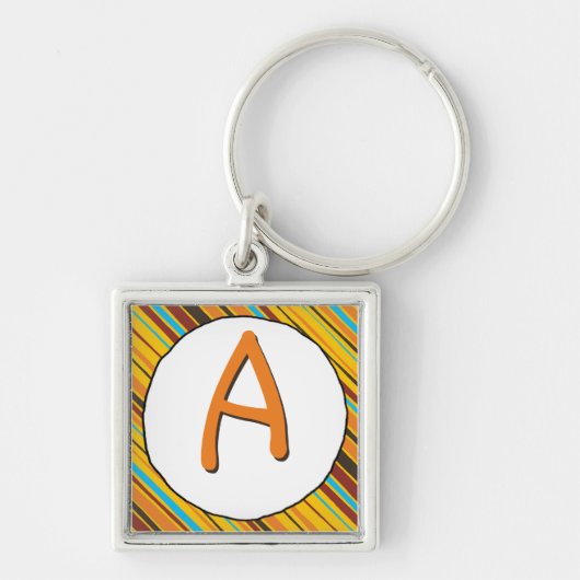 ジャストストライプレズモノグラムキーチェーン キーホルダー (正面)