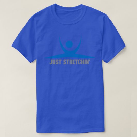 ジャストストレッチンクス27姿デザインイン青 Tシャツ (デザイン正面)