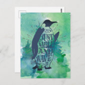 ジャストスマイルと波 ポストカード (正面/裏面)