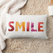 ジャストスマイルハッピー引用文04 ランバークッション (ブランケット)