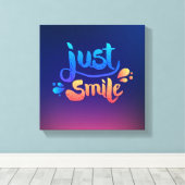 ジャストスマイル キャンバスプリント (インサイチュ (ウッドフロア))