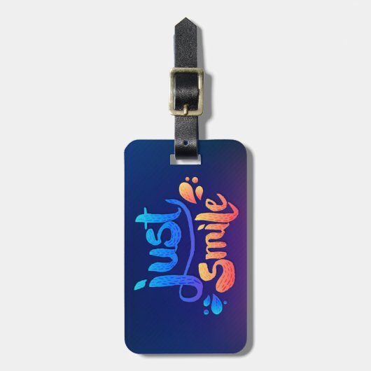ジャストスマイル ラゲッジタグ (正面縦)