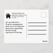 ジャストセッ実在ドエテートマーケティング ポストカード (裏面)