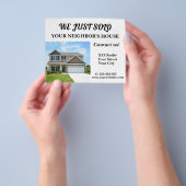 ジャストセンド不動産仲介業者実在エテートマーケティング チラシ (手)