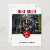 ジャストセールドレッド実在エテートマーケティング ポストカード (正面/裏面)