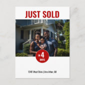 ジャストセールドレッド実在エテートマーケティング ポストカード (正面)