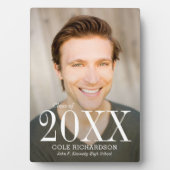 ジャストタイムレス編集可能カラー卒業プラーク フォトプラーク (正面)