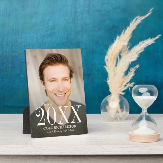 ジャストタイムレス編集可能カラー卒業プラーク フォトプラーク (側面)