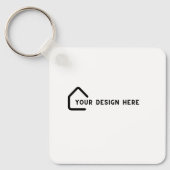 ジャストタップ | QRコード名刺不動産仲介業者業者 キーホルダー (正面)