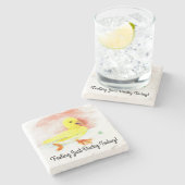 「ジャストダッキー(アヒルちゃん)」 ストーンコースター (横)