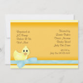 ジャストダッキー（アヒルちゃん）ベビーシャワー招待状 招待状 (裏面)