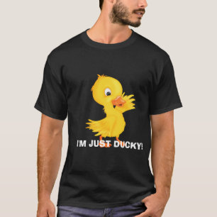 ジャストダッキー(アヒルちゃん)メンズアニメTシャツ Tシャツ