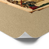 ジャストダンケルツ旧世界地図ポスタープリント ポスター (角)