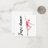 ジャストダンスバレリーナ ノートカード (正面/裏面インサイチュ)