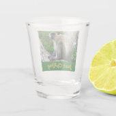 ジャストチラリンググリーンモンキープリントショットグラス ショットグラス (裏面)