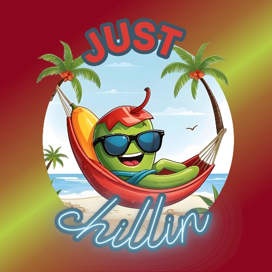 ジャストチリンチリハンモックビーチ Tシャツ