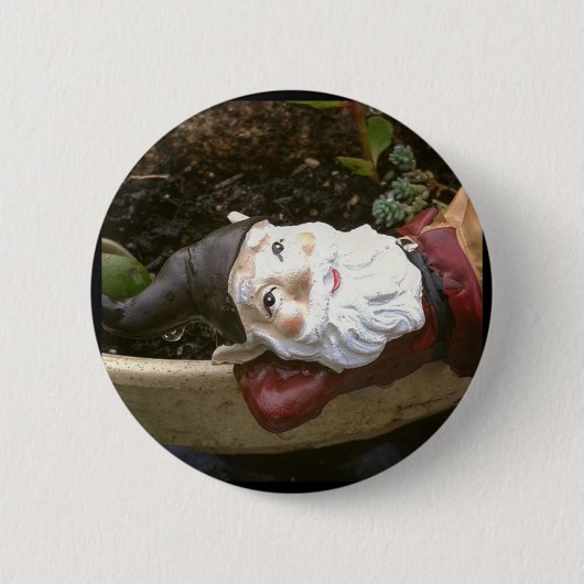 ジャストチリン、ガーデン格言 缶バッジ (正面)