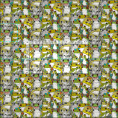 ジャストツリーフロッグコル ファブリック (タイル)