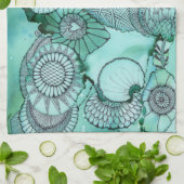 ジャストティール（緑がかった色）キッチンタオル キッチンタオル (折り畳み)