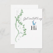 ジャストハイ サンキューカード (正面/裏面)